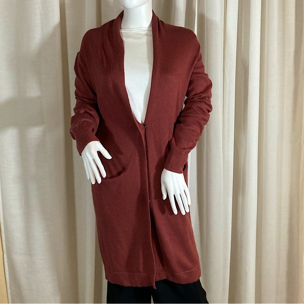 Leith Sandy Red Colored Cardigan - Small